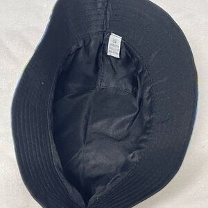 Bucket Hat Tie Die Pink Yellow Blue One Size Summer Beach Camping Visor Cotton